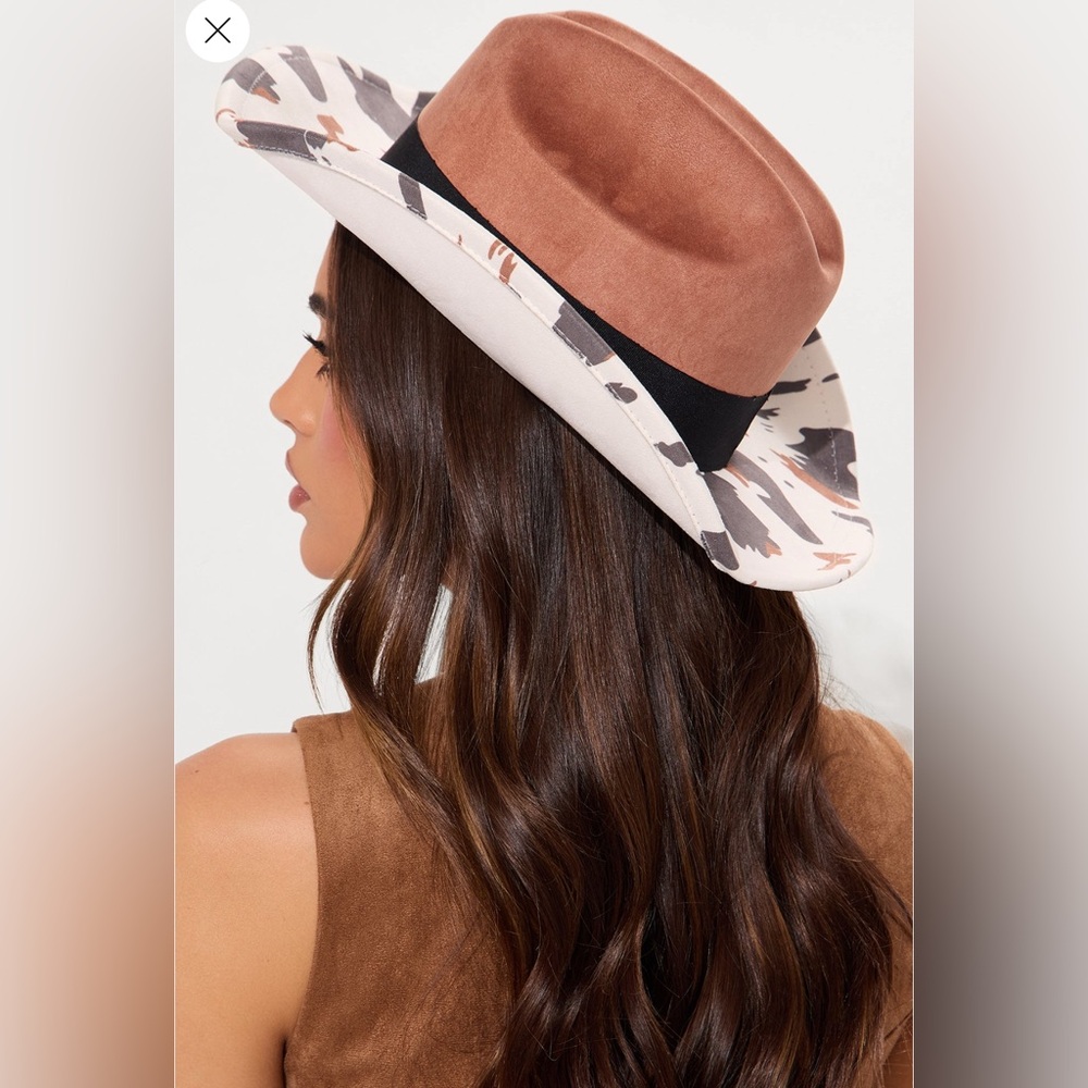 New Cowboy hat Brown and Cream Women's Hat